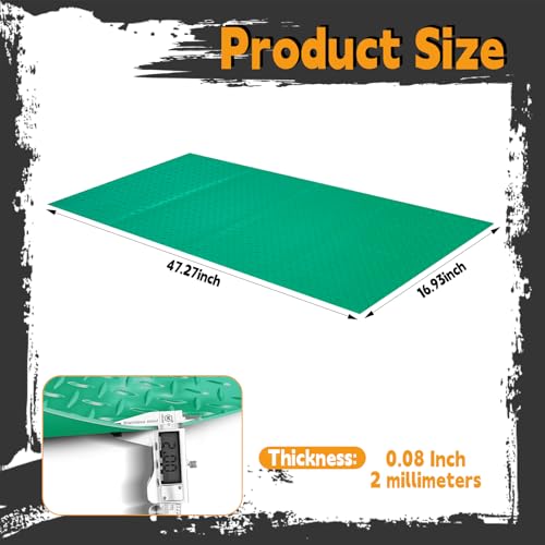 Image of Workbench Mat, Green 16.93 inch x 47.24 inch PVC Work Bench Mat with Non-Slip Texture, 2 mm Thick Scratch & Stain Resistant Surface for Painting, Woodworking, Crafting, Projects and Tool Protection