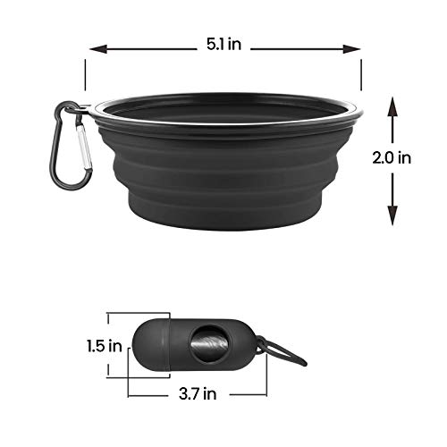 AGECASH A Collapsible Dog Bowls, Portable Travel Dog Bowls, Expandable for Cat Dog Water Bowls Food Feeding, 2 Pack… - Image 7