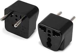 Plug Adapter, BoxWave® [Universal to European Outlet Plug Adapter] Universal to Type F Socket Converter for Smartphones and Tablets - Black