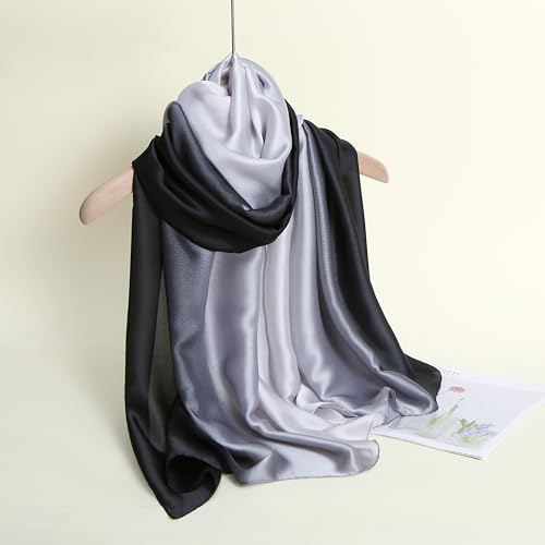 Image of Printed Poly Silken feel Scarf Stole for Women | Stylish, Soft, & Lightweight | Satin Feel Neck Scarf, Hair Scarf, Head Scarf for Women