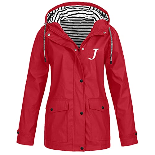 Veste imperméable femme grande taille avec capuche réglable pour randonnée active