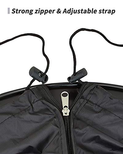 BIERDORF Patio Heater Covers Waterproof with Zipper, 210D Outdoor Heater Cover for Standing Heater, Black - Thumbnail 5