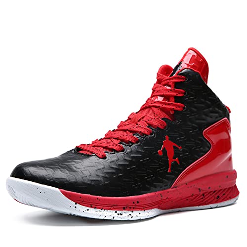 Zapatillas de Baloncesto para Hombre, Zapatillas Altas, Antideslizantes, Transpirables, con Cordones, Zapatillas Deportivas al Aire Libre a Juego con