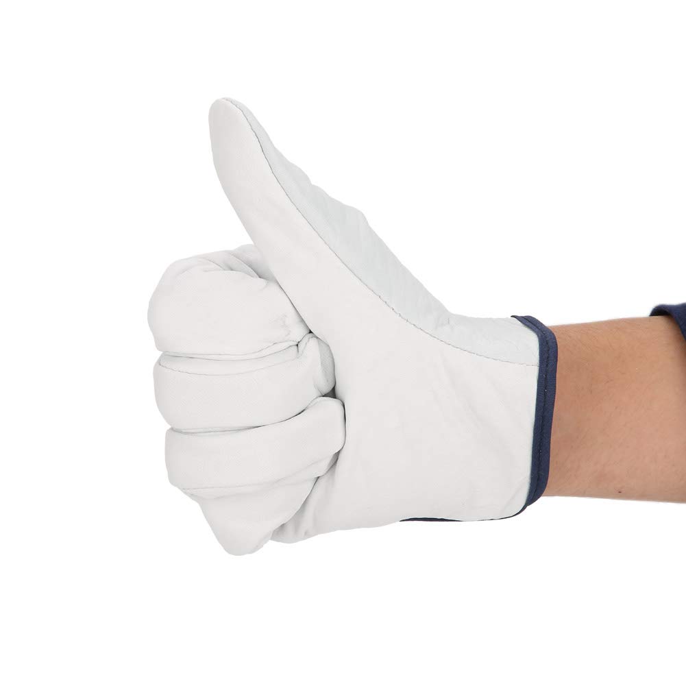 Yosoo Health Gear Leder Schweißhandschuhe, Feuer Hitzebeständig, Kevlar Nähte, für Grill MIG