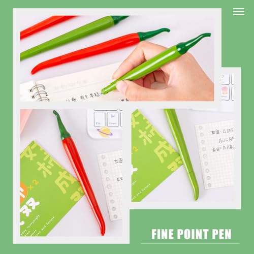 Operitacx Set de 60 bolígrafos con tinta roja fina miniatura 6