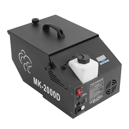 Low-Lying Fog Machine 1200W with Wireless Remote & DMX Control, Ideal for Stage Effects, Parties, Weddings, and Halloween Events - Creates Stunning Smoke Coverage up to 1076ft²