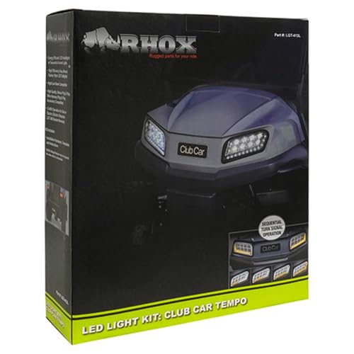 Kit de luces LED RHOX Red Hawk LGT-413L para carrito de golf miniatura 5