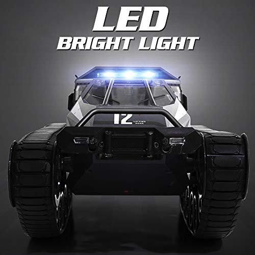 Goolrc Rc Tank Car, 1/12 Scale 2.4Ghz Remote Control Rechargeable Tank For Kids, 360° Rotating Vehicle Gifts For Boys Girls Teens (Black) #TOP6