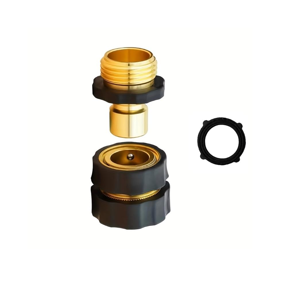 3/4 Inch Male Female Quick Connect Coupler - Durable Garden Hose Connection Accessories(3-4inch GHT-1set)