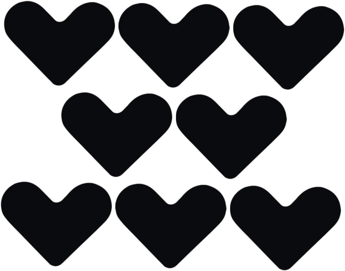ABOOFAN 8 Pack Carpet Grippers Heart Shape Non Slip Rug Pads PU Carpet Stickers for Area Rugs Protector for Hardwood Tile Floors
