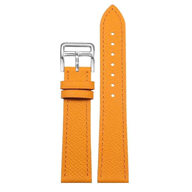 Bande de montre souple en cuir véritable bracelet robuste 18/22 mm