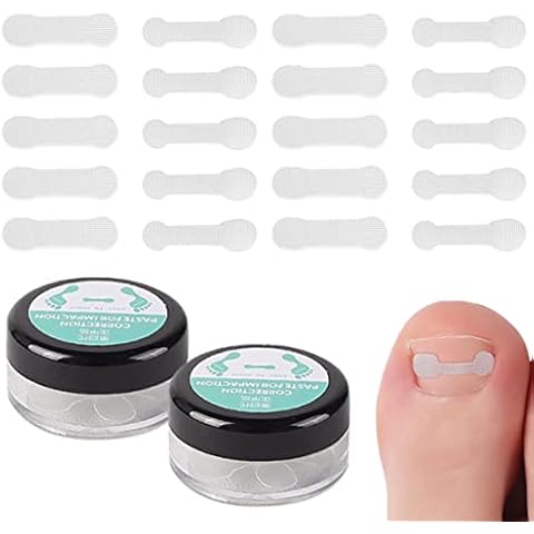 2 Boxes 20 Pcs Ingrown Toenail Corrector Strips Ingrown Toenail Sticker Toenail Correction Sticker Ingrown Toenail Correction Pad for Men Women Pedicure Foot Care Tools Cover