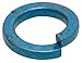 M24 x 35.9 mm OD Steel Metric Blue Finish Hi-Collar Split Lock Washers, 25 pk.