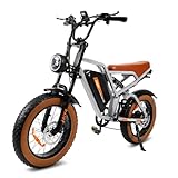 BEMMY Bicicleta Elétrica para Adultos 1000W(Pico de 1500W), Pneu Largo de 20x4”, Bicicleta...