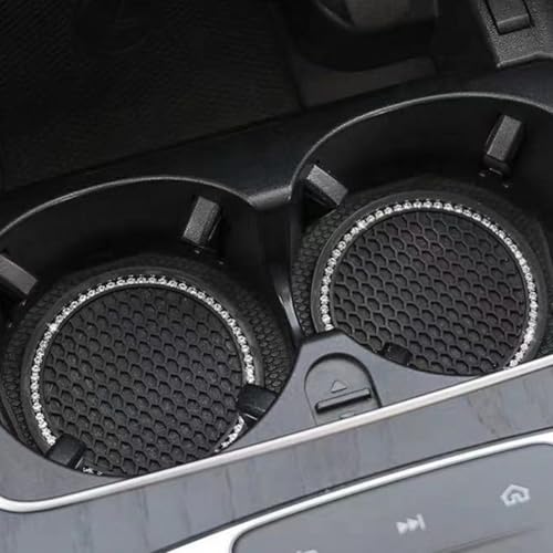 Portavasos para auto elegant negro antideslizante miniatura 3
