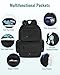 Mancro Diaper Bag Backpack, Extra Large Capacity Baby Diaper Backpack with 2 Insulated Pockets and Stroller Strap, Water Resistant Mens Diaper Bag for Travel，Black