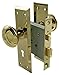Ultra Hardware 44609 2-1/4" Brass Old Time Mortise Interior Door Lock Set