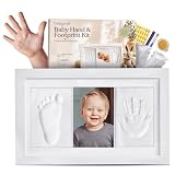 Babywak Baby Abdruckset Hand- und Fußabdruck mit Bilderrahmen zur Geburt