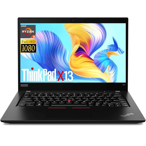 Image of Lenovo ThinkPad X13 Gen1 Laptop, 13.3 inch Notebook Computer, AMD Ryzen 5 Pro 4650, 32GB RAM, 256GB SSD, HDMI, Windows 11 Pro (Renewed)