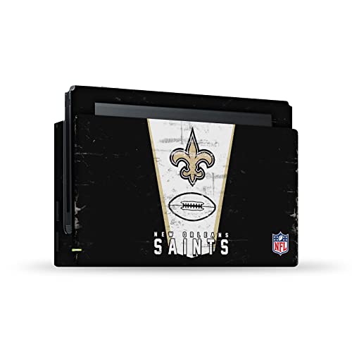 Autocollant vinyle NFL New Orleans Saints compatible Nintendo Switch console dock sticker