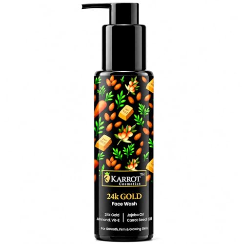 Image of Karrot 24K Gold Gel Face Wash with Glutathione, Niacinamide & Hyaluronic Acid | Brightening & Hydrating Face Wash for Glowing Skin | Sulphate & Paraben Free | 100ml