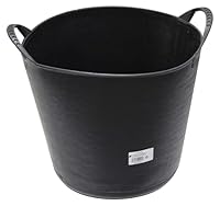 Tragetasche – Schwarze Wanne, 22 l, hergestellt aus robustem Material, ideal für den Transport von Werkzeugen und Anderen Gegenständen. Praktisches und langlebiges Design