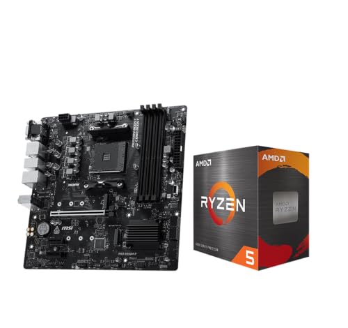Image of Micro Center AMD 5500 Processor with MSI PRO B550M-P Motherboard