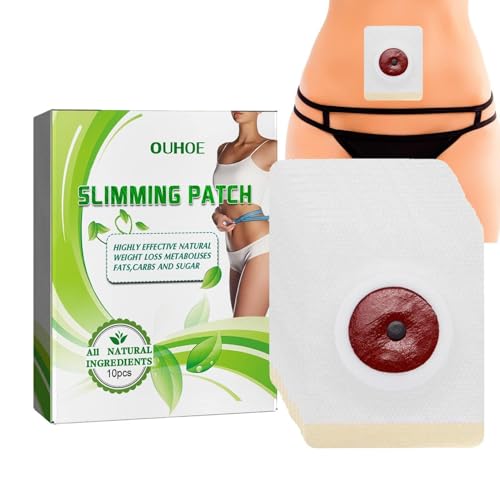 itrimaka Parche para Adelgazar el Vientre | 10 Parches Delgados Usar para Bajar Peso del Vientre | Parche Cintura Essence Abdomen, Adecuado para Mujeres y Hombres