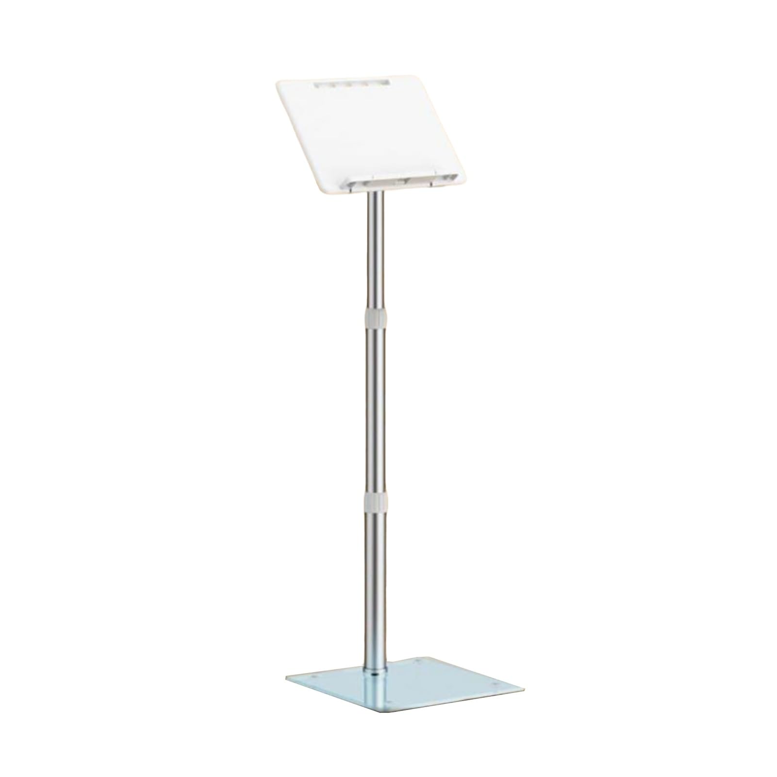 Générique Pupitre de Lecture sur Pied réglable, Hauteur télescopique de 1300 mm, Base Robuste en Verre trempé, Conception antidérapante, Parfait pour la Maison, Les études et Le Bureau (Style 1)