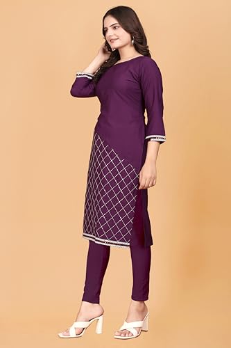 Image of Women's Short Kurti in TopsTunic Rayon Cotton Blend | Ladies Ethnic Tunic