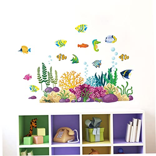 Stickers décoratifs sous-marins YARNOW anti-bulles pour masquer les imperfections murales