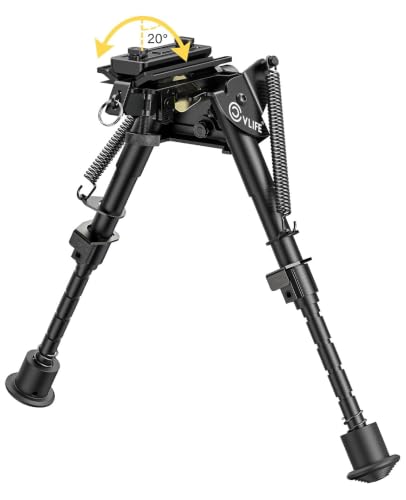 CVLIFE Sling Stud Bipod M-Rail Bipod Pivot Tilt with Adapter Aluminum