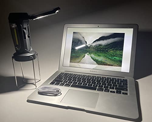 Rechargeable Multi Function Flashlight Led Work Light Camping Lantern Portable Tent Usb Charging Car Repair Household Selfie And Emergency, Black #TOP4