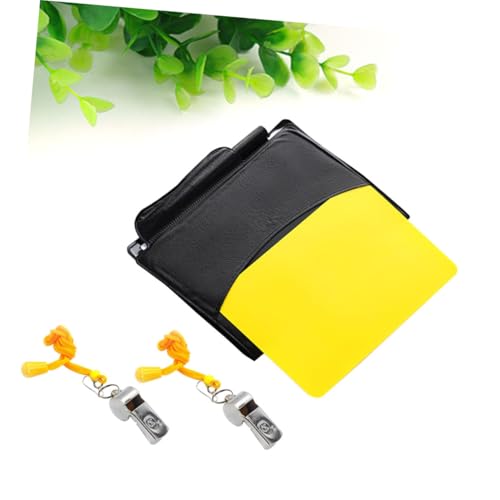 Set de árbitro para fútbol con silbatos y tarjetas miniatura 5