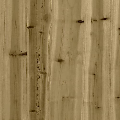 Banco de jardín de gaviones de madera maciza de pino para asiento exterior 8