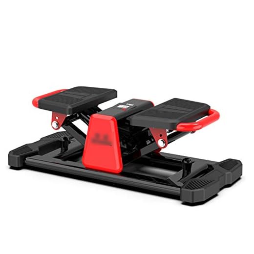 Stepper Household Fat-Reducing Sports Fitness Equipment Sports Fitness Foot Machine Mute Portable Sports Fitness Equipment Free Installation Equipment (Color : Red, Size : 683425cm)