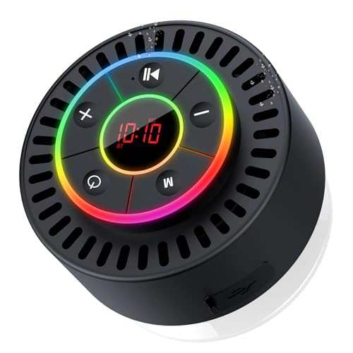 ZHINDVIS Bluetooth Speaker, Shower Speaker IPX7 Waterproof, Speakers Bluetooth Wireless with Rich...