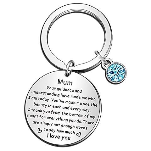 QMVMV Mum Gifts Mum Keyring from Daughter Son Mother Mom Keychain Birthday Christmas Thanksgiving Mother's Day Gift for Mum Cover