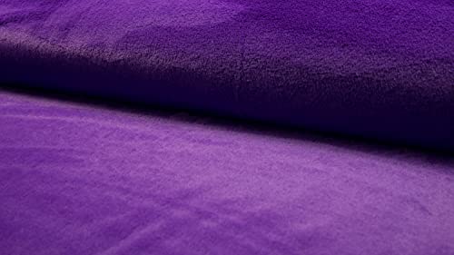 Fausse fourrure violette anti-peluche 5 mètres pour doubler vos manteaux d'hiver