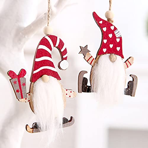 Pendentif Noël GNOME Santa en céramique comme cadeau de table