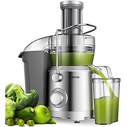 Extractor De Jugos Challenger GDOR Juicer De 1300W Con Conducto De Alimentación Más Grande De XXXL 81 mm Extractor De Jugo Fácil De Limpiar Extractor De Zumos De Dos Velocidades Para Frutas Enteras Verduras Cepillo De Limpieza