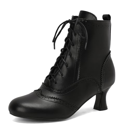 Bottes costume Renaissance noires pour soirée à thème et théâtre