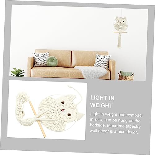 Macramé hibou suspendu Amosfun : idée cadeau déco originale