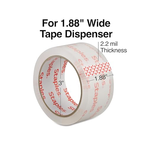 Image of STAPLES Lightweight Packing Tape, 1.88x54.6 Yards, 36 /Rolls