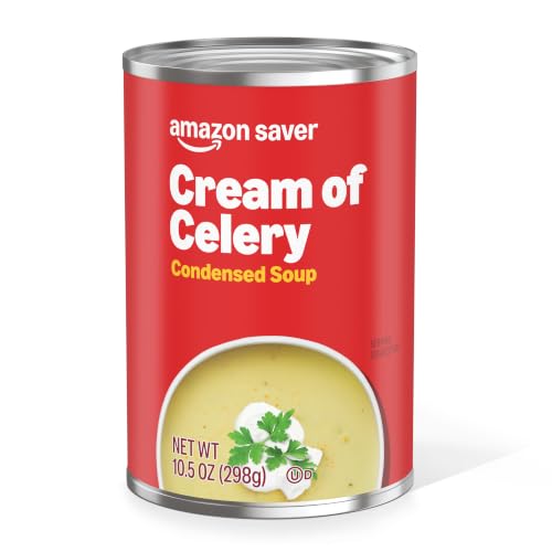 Amazon Fresh Condensed Cream of Celery Soup, 10.5 Oz