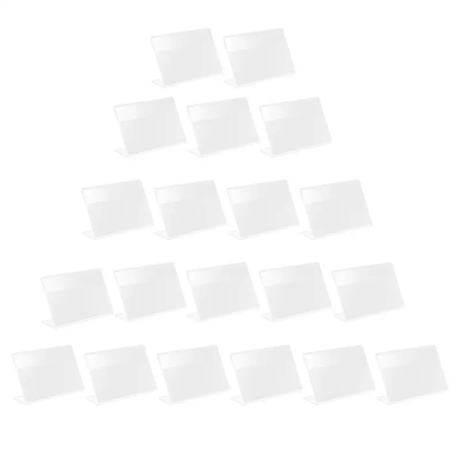 Lot de 20 Porte-étiquettes de Prix Pratiques for Zone de réception, supermarchés(6X4CM)