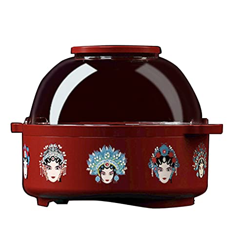 Palomiteros Máquina de palomitas de maíz para el hogar Los fabricantes de refrigerios para niños no toquen la máquina de cereales se puede explotar con horneado Palomitero (Color : Red)