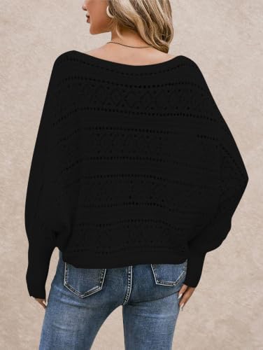 Image of Cakulo Womens Off Shoulder Oversized Pullover Knit Sweater