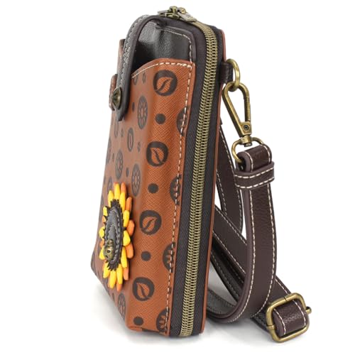Image of CHALA Snap Crossbody RFID Protected Women Faux Leather Cellphone Purse with Adjustable Crossbody Strap