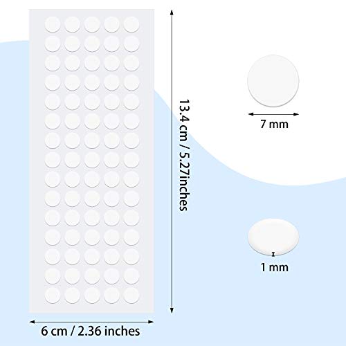 Aneco 300 Pieces Transparent Putty Traceless Removable Sticky Putty Double-Sided Adhesive Round Putty Multipurpose Tape Nano Gel Mat For Wood, Glass, Ceramic, Metal, Plastic, Diameter 7 Mm #TOP1